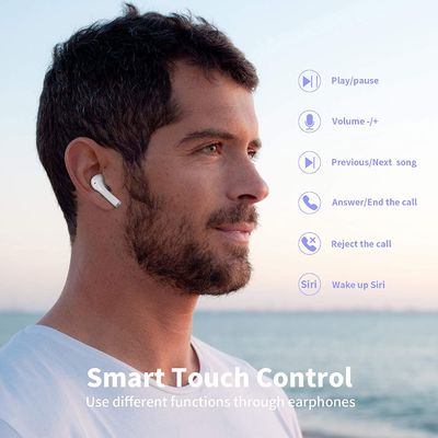 Bluetooth 5,0 cuffie stereo impermeabili senza fili di Earbuds TWS in orecchio
